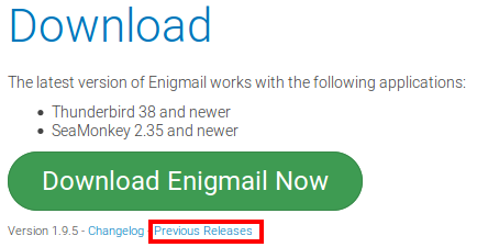 Engimail Previous Releases